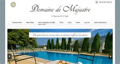 Desktop Screenshot of domaine-de-majastre.fr