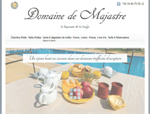 Tablet Screenshot of domaine-de-majastre.fr